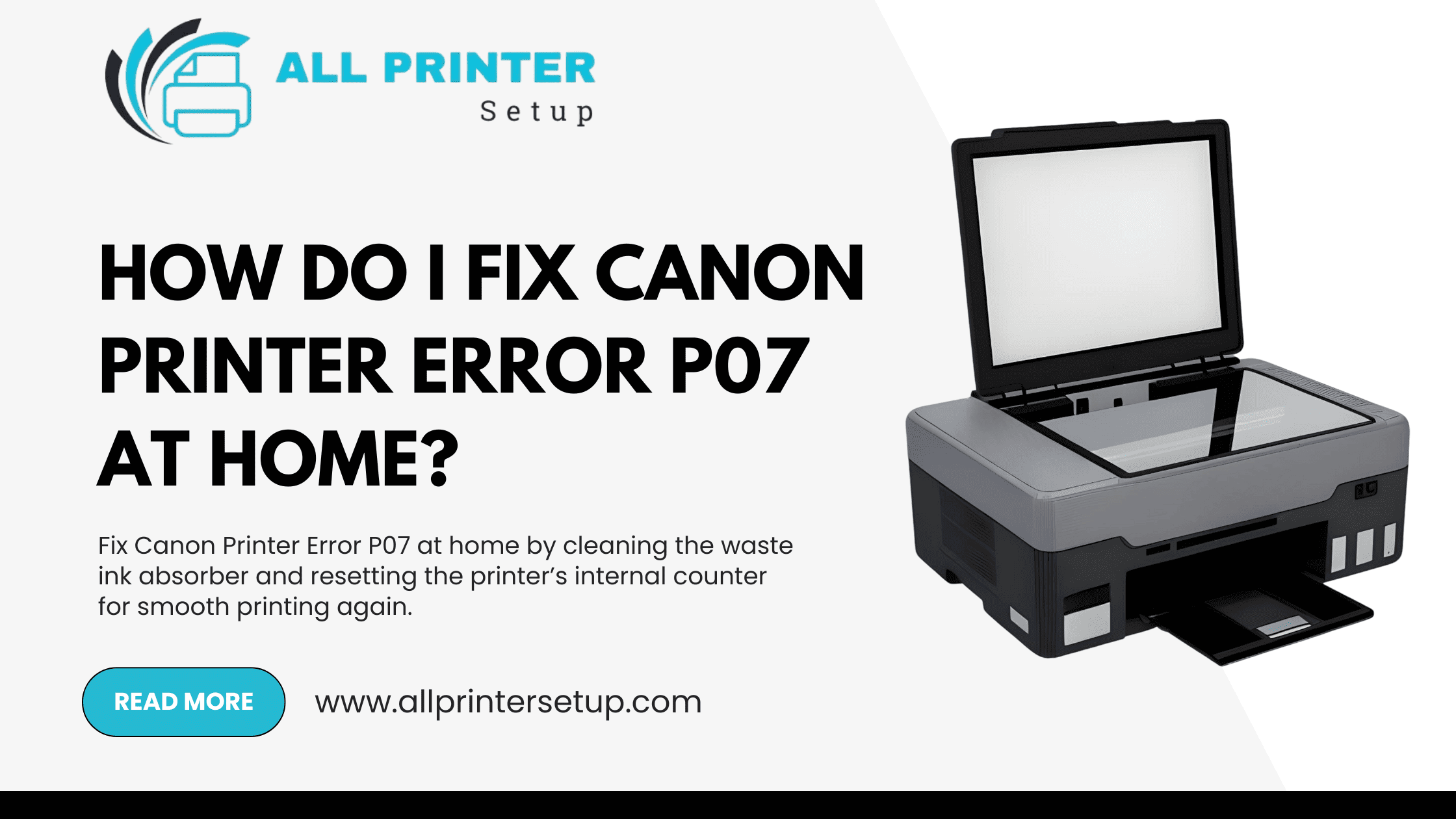 Fix Canon Printer Error P07